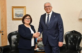 Sahibə Qafarova monteneqrolu həmkarı ilə görüşdü - FOTO