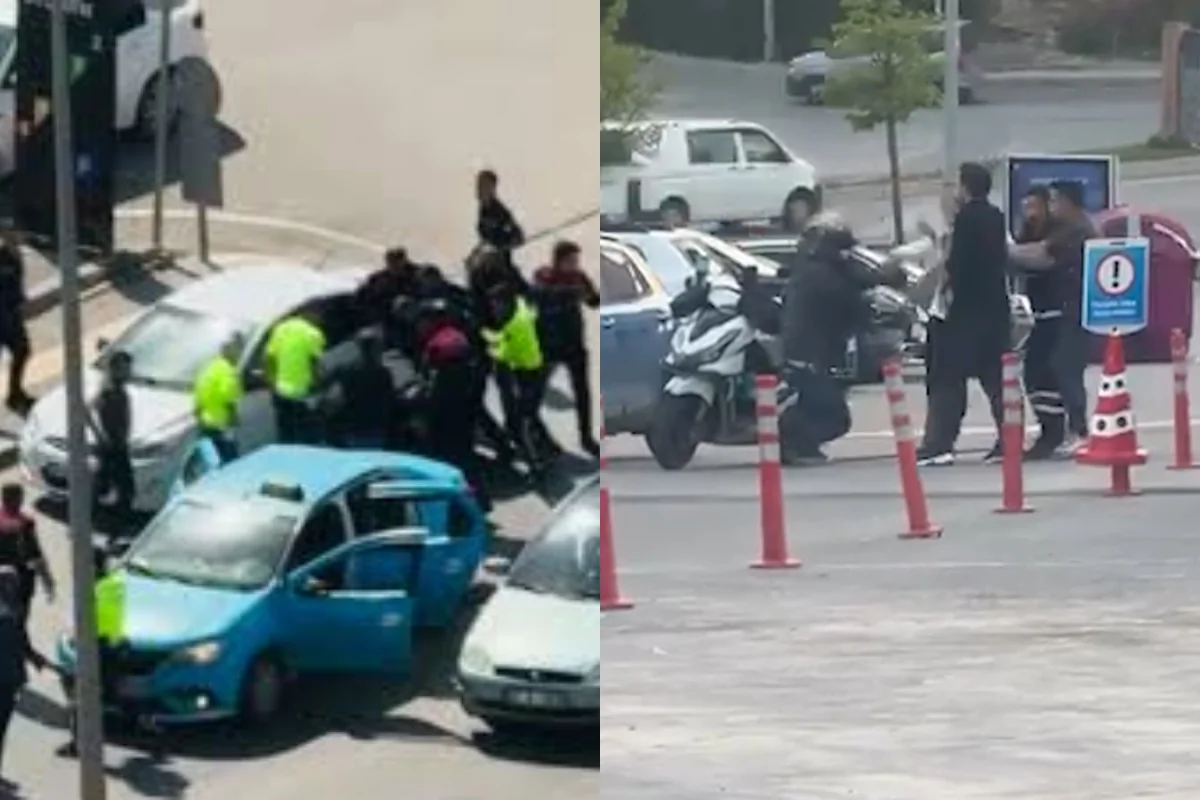 Türkiyədə girov götürülən taksi sürücüsünün İNANILMAZ CƏSARƏTİ: ANBAAN GÖRÜNTÜLƏR