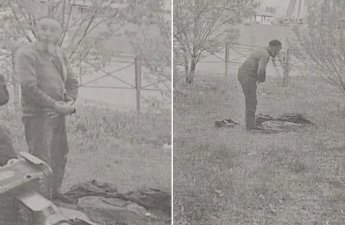Rusiya məhkəməsi onu binanın həyətində namaz qıldığı üçün cərimə və deportasiya etdi...-FOTO