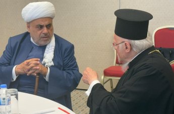 Qafqaz Şeyxi İstanbul Patriarxı ilə görüşdü - FOTO