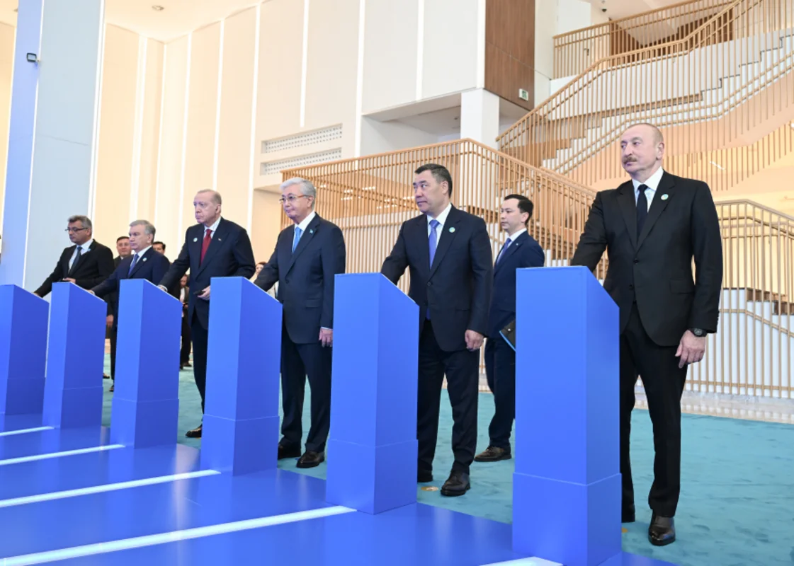 İlham Əliyev Türk Sivilizasiyası Mərkəzinin təməlqoyma mərasimində iştirak etdi - FOTO