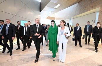 Mehriban Əliyeva WUF13-ün açılış mərasimindən paylaşım edib - FOTO