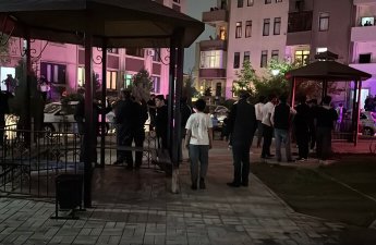 Sumqayıtda çoxmərtəbəli yaşayış binasında yanğın olub