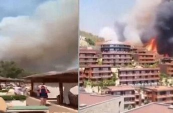 Novxanıda məşhur otel yanır
