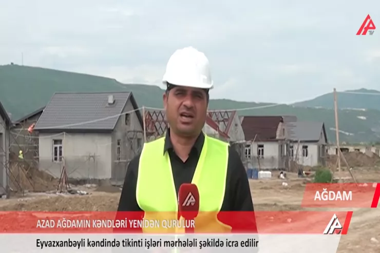 Ağdamda yeni kəndlər belə tikilir - VİDEO