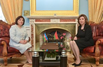 Sahibə Qafarova Belarus Milli Assambleyası Respublika Şurasının sədri ilə görüşüb