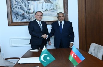 Ceyhun Bayramov Pakistan XİN başçısı ilə görüşüb - FOTO