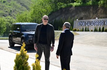 Президент Ильхам Алиев ознакомился с работами в селе Бёюк Галадереси Шушинского района, встретился с жителями-ФОТО