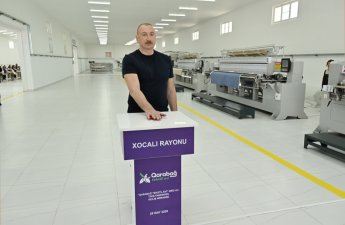 Xocalı şəhərində “Qarabağ Tekstil Evi” MMC istifadəyə verildi - FOTO