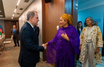 Amina Mohammed Ceyhun Bayramovla görüşüb - FOTO