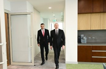 Президент Ильхам Алиев принял участие в открытии нового здания Центрального банка-ФОТО