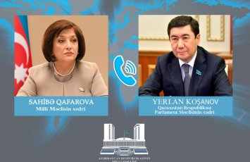 Qazaxıstan Parlament Məclisinin sədri Sahibə Qafarovaya zəng etdi