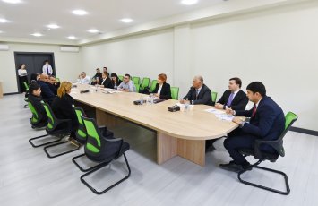 Qarabağ Regional DOST Evi şöbəsində benefisiarların qəbulu ilə bağlı Qiymətləndirmə Komissiyası keçirilib - FOTO