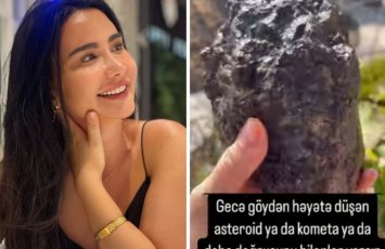 Bakıda jurnalistin evinə asteroid düşdü - VİDEO