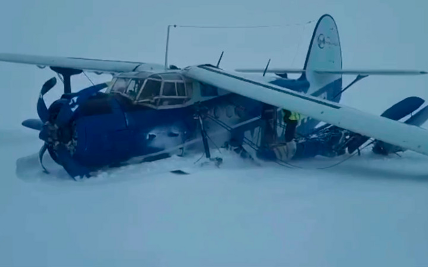 “An-2” sanitar təyyarəsi Qazaxıstanda sərt eniş edib