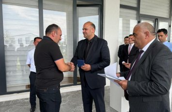 Köç karvanı Kəngərliyə çatdı, açarlar təqdim olundu - FOTO