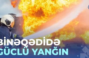 Binəqədidə obyektdə yanğın olub, 4 nəfər xilas edilib