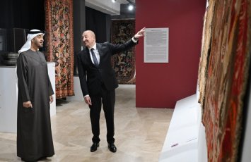 Prezidentlər Milli Xalça Muzeyinin Şuşa filialında - FOTOLAR