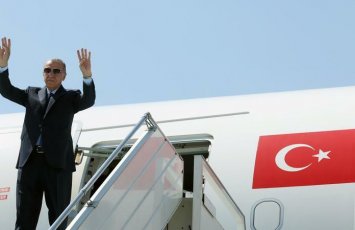 Ərdoğan ABŞ-a getdi: Trampla da görüşəcək - FOTO