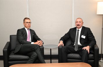 İlham Əliyev Finlandiya Prezidenti ilə görüşüb - FOTO