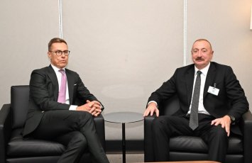 Президент Ильхам Алиев встретился в штаб-квартире ООН в Нью-Йорке с финским лидером-ФОТО