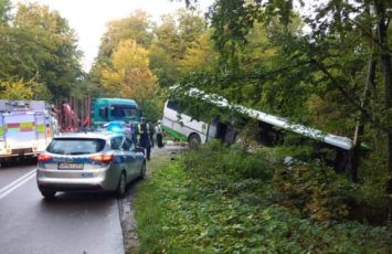 В Польше автобус со школьниками столкнулся с грузовиком, есть раненые