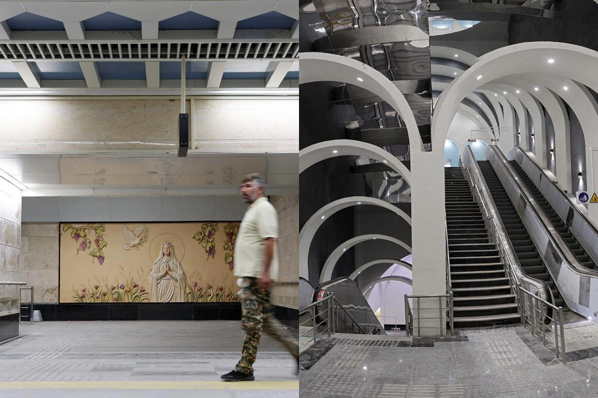 İranın paytaxtında metronun 