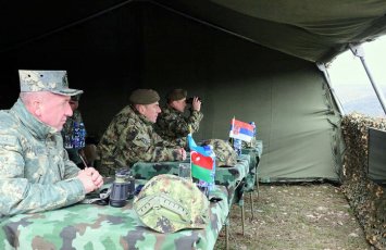 Azərbaycan və Serbiya artilleriyaçılarının birgə taktiki təlimi keçirildi - FOTO/VİDEO