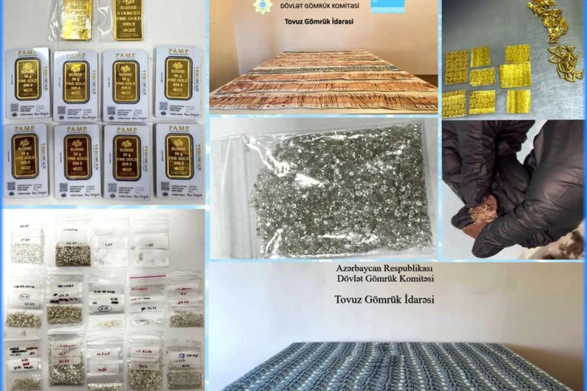 Azərbaycana qanunsuz yolla 1 300 karata yaxın qiymətli daşların gətirilməsinin qarşısı alınıb