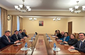 Замглавы МИД Турции встретилась с Хикметом Гаджиевым и Халафом Халафовым-ФОТО