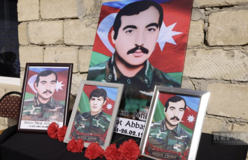 İtkin şəhidimizlə vida mərasimi keçirildi - FOTOLAR