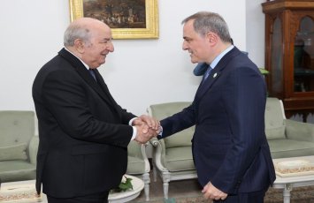 Əlcəzair prezidenti Əbdülməcid Tebbune nazir Ceyhun Bayramovu qəbul edib - FOTO