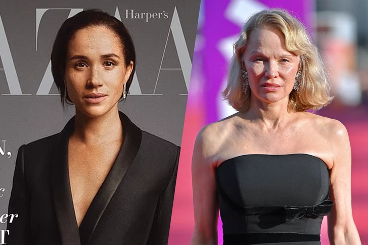 Меган Маркл обвинили в копировании Памелы Андерсон из-за фото без макияжа