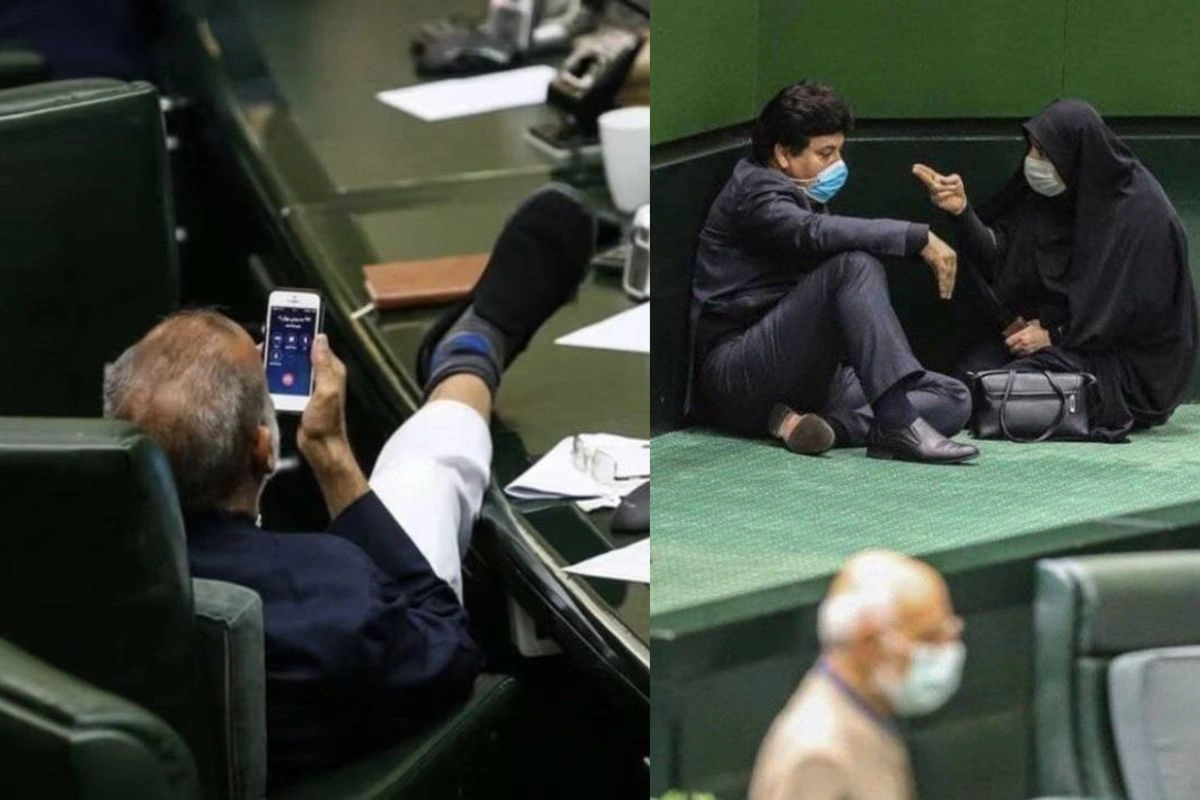 Иранские депутаты на работе, но 