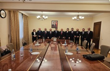 Делегация, прибывшая из Турции, встретилась с Хикметом Гаджиевым