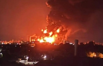 Krasnodarda neft emalı zavoduna dron hücumu nəticəsində yanğın baş verib