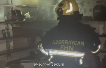 Bakıda restoranda yanğın olub - VİDEO - YENİLƏNİB