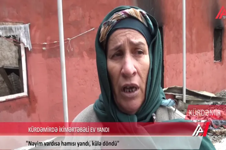 “Kişi evdə yatırdı, nəvəm gəldi ki, babam yanır” - VİDEO