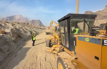 Ermənistanla sərhəddəki dəmir yolu tikintisindən yeni görüntülər - VİDEO