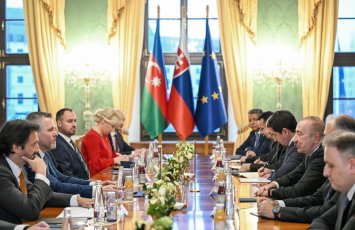 Bratislavada Azərbaycan Prezidenti İlham Əliyevin Slovakiya Prezidenti ilə geniş tərkibdə görüşü olub - FOTO - YENİLƏNİB