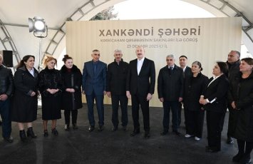 Президент встретился с жителями Кяркиджахана