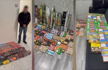 Bakıda 803 qutu pirotexniki vasitə aşkarlandı - VİDEO