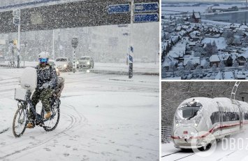 Снегопад в Нидерландах привел к остановке поездов и отмене авиарейсов