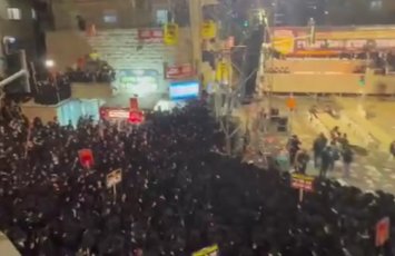 Ультраортодоксы протестуют в Израиле против воинского призыва-ВИДЕО