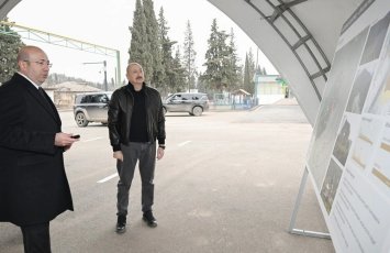 Президент Ильхам Алиев ознакомился с генпланом города Агдере-ФОТО
