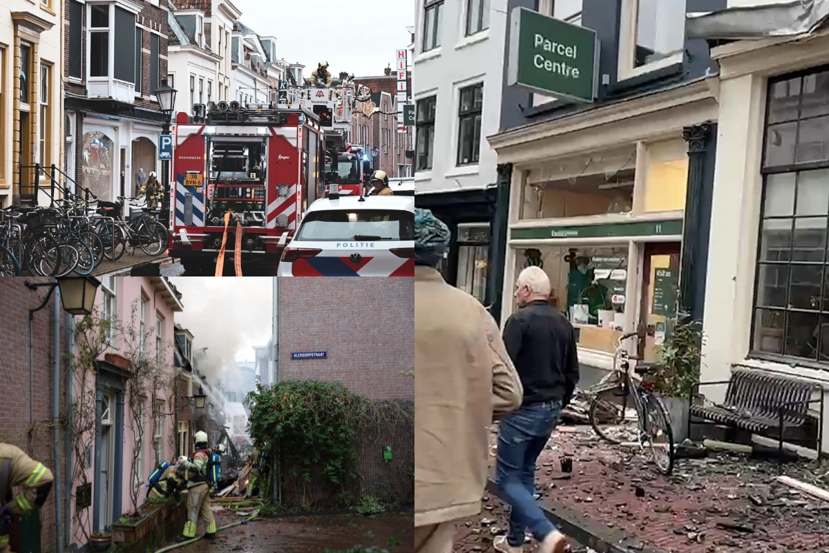 Niderlandın Utrext şəhərində güclü partlayış olub