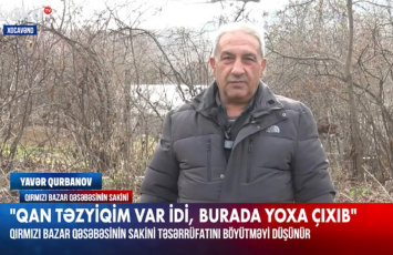 Qırmızı Bazar sakini: Çox gözəl havası var, qan təzyiqim də yoxa çıxıb