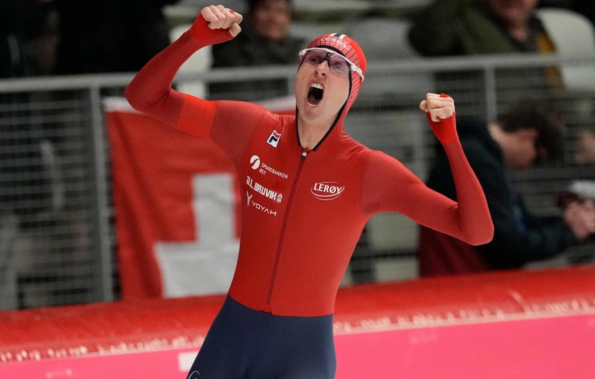 Норвежский конькобежец Эйтрем установил мировой рекорд на дистанции 5 000 м