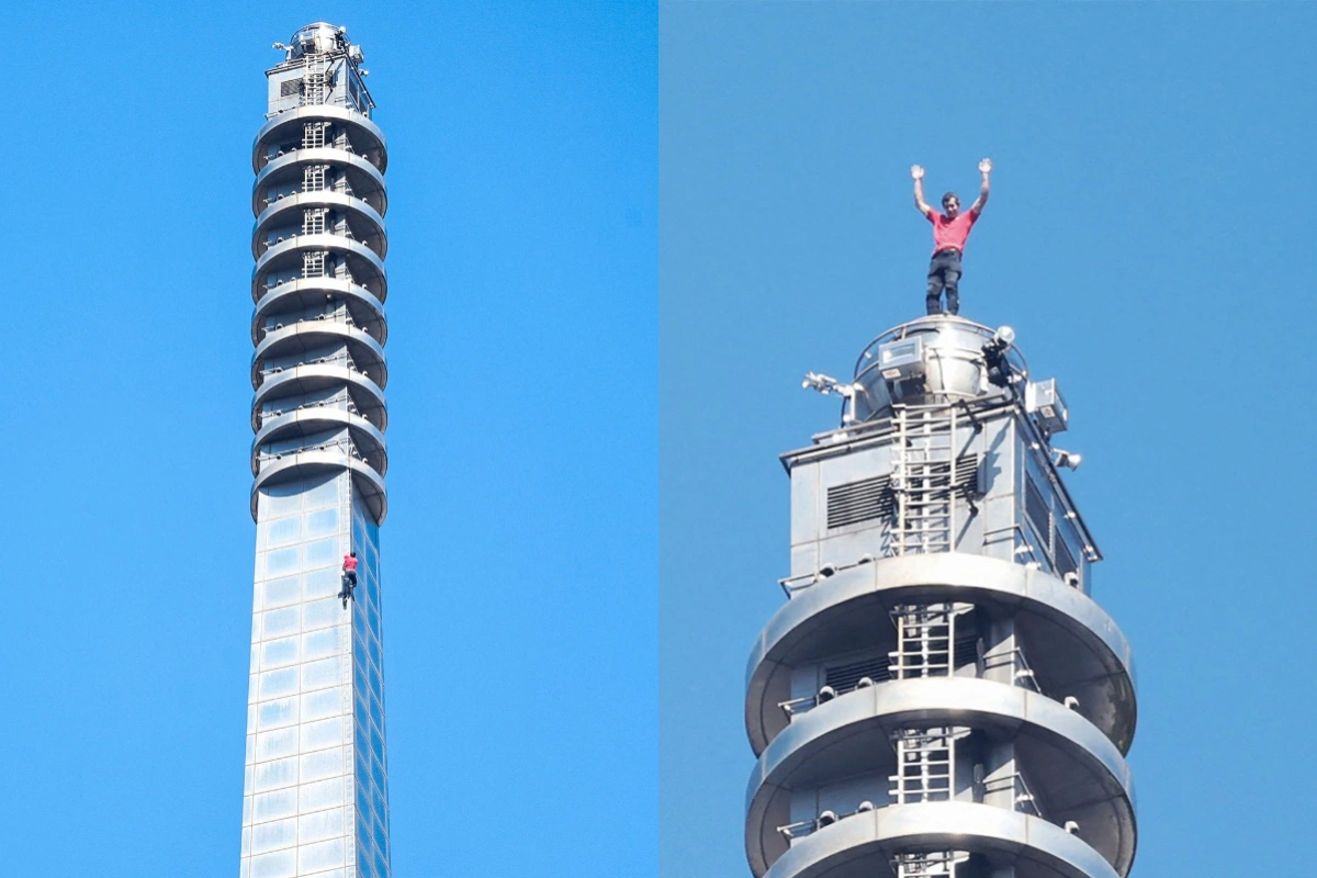 Альпинист покорил 500-метровый небоскреб без страховки-ФОТО-ВИДЕО