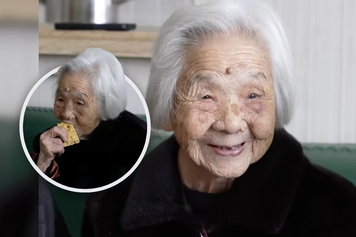 Обратный образ жизни: женщина в 101 год до ночи смотрит телевизор и ест чипсы-ФОТО